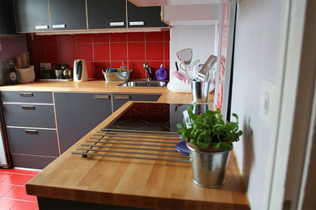 Red Kitchen Tile Kitchen Ceramic Tile Red Bamboo Backsplash